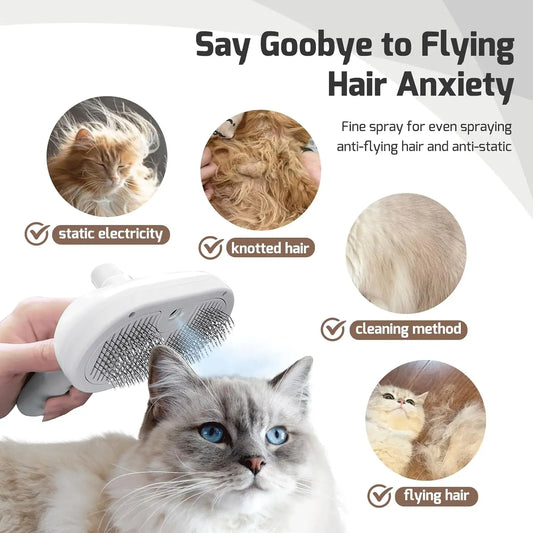SnugPaw™ Pet Steam Brush with Spray